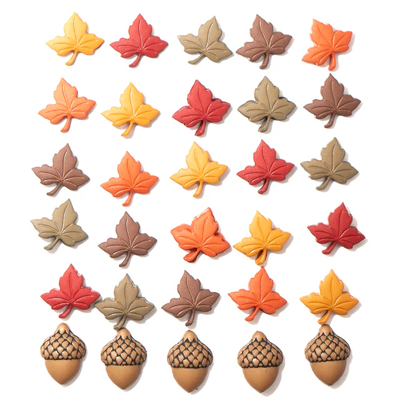 all Medley Leaves Acorns Outdoor /Осіння суміш листя, жолудів 1193 фото