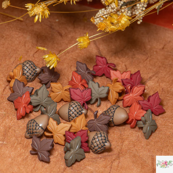 all Medley Leaves Acorns Outdoor / Осенняя смесь листьев, желудей 1193 фото