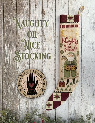 Naughty Or Nice Christmas Stocking TK-XS363 фото