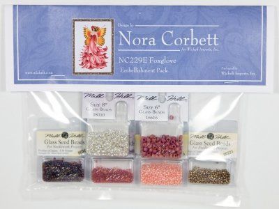 Набор бисера (Embellishment Pack) к схеме " Foxglove - Pixie Blossom Collection" NC229E фото