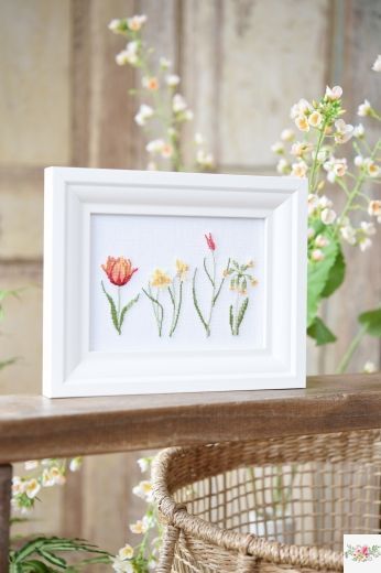 Florales Teil 1- Kreuzstichmuster  /  Квіткова частина 1 - схема вишивки хрестом B/145 фото