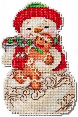 Snowman with Gingerbread by Jim Shore (2024) JS202415 фото