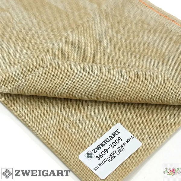 Belfast 32 ct. Zweigart Vintage Mocha / Мокко вінтажний 32 ct 3609/3009 фото