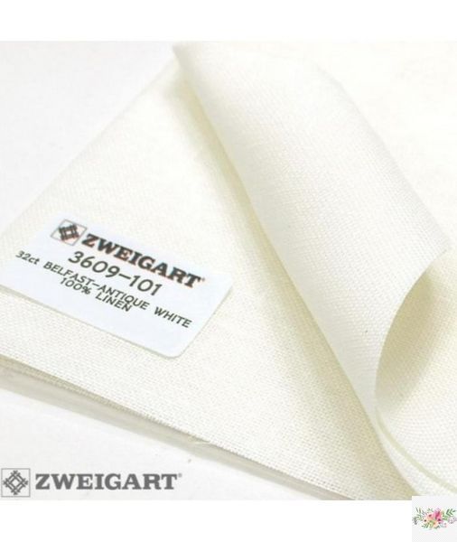 Belfast 32 ct. Zweigart Antique white / Античний білий 32 ct 3609/101 фото