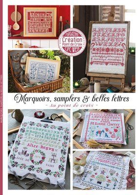 Marquoirs, samplers & belles lettres au point de croix / Сеплеры,  красивые вышитые крестиком буквы L17391 фото