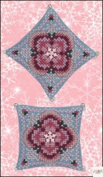 Winter Rose Petite Flower Cushion JN330 фото